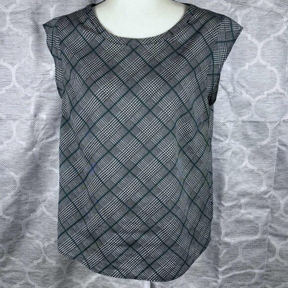 The Limited Sleeveless Plaid Blouse - Size M - Picture 1 of 7